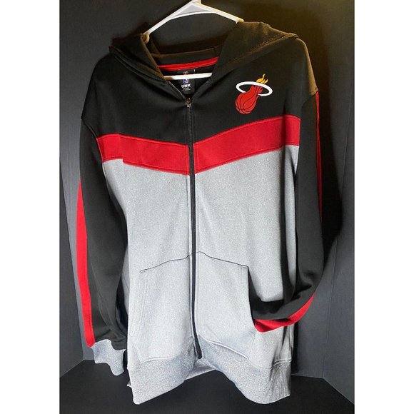 NBA Other - UNK NBA Mens Fleece Pullover Miami Heat Mens L Hoodie Full Zip Basketball